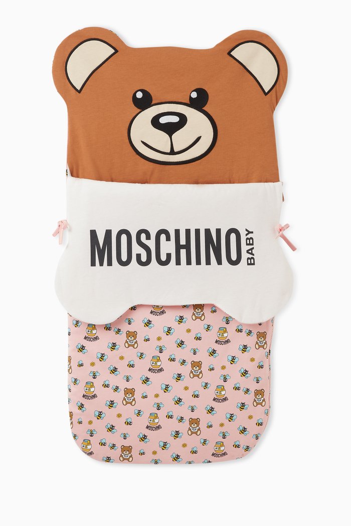 

Teddy Baby Nest in Cotton, Pink