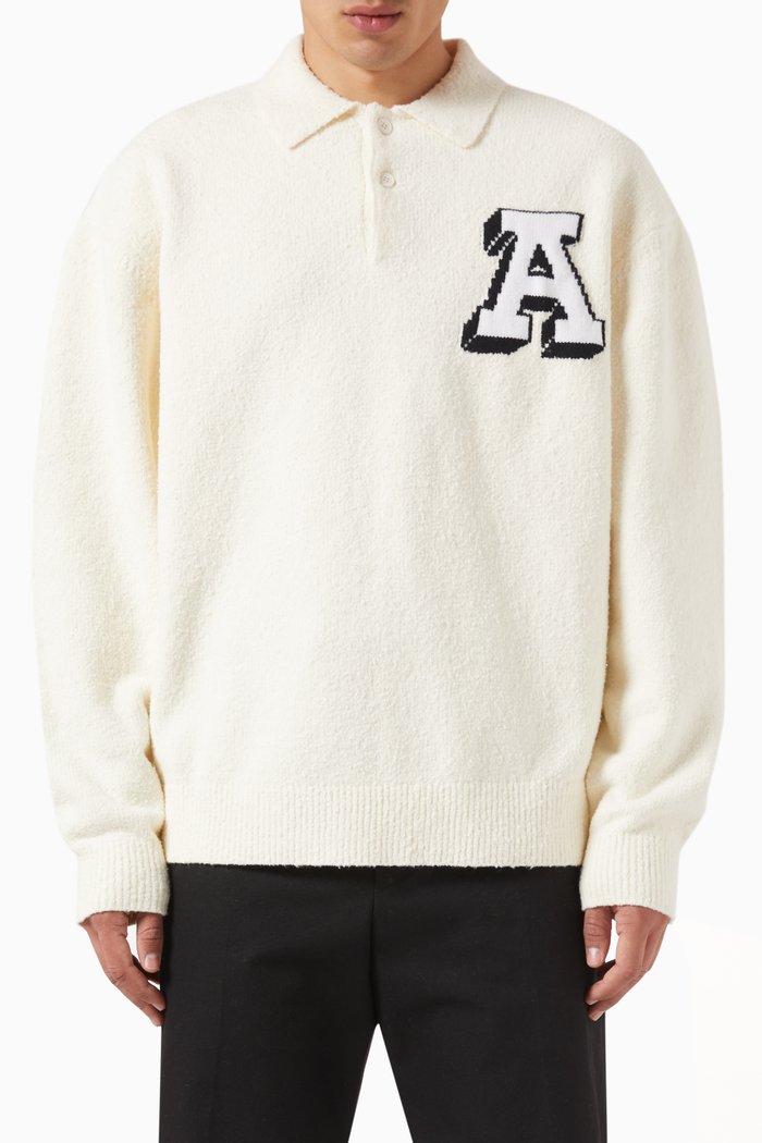 

Team Polo Sweater in Cotton Blend, Neutral
