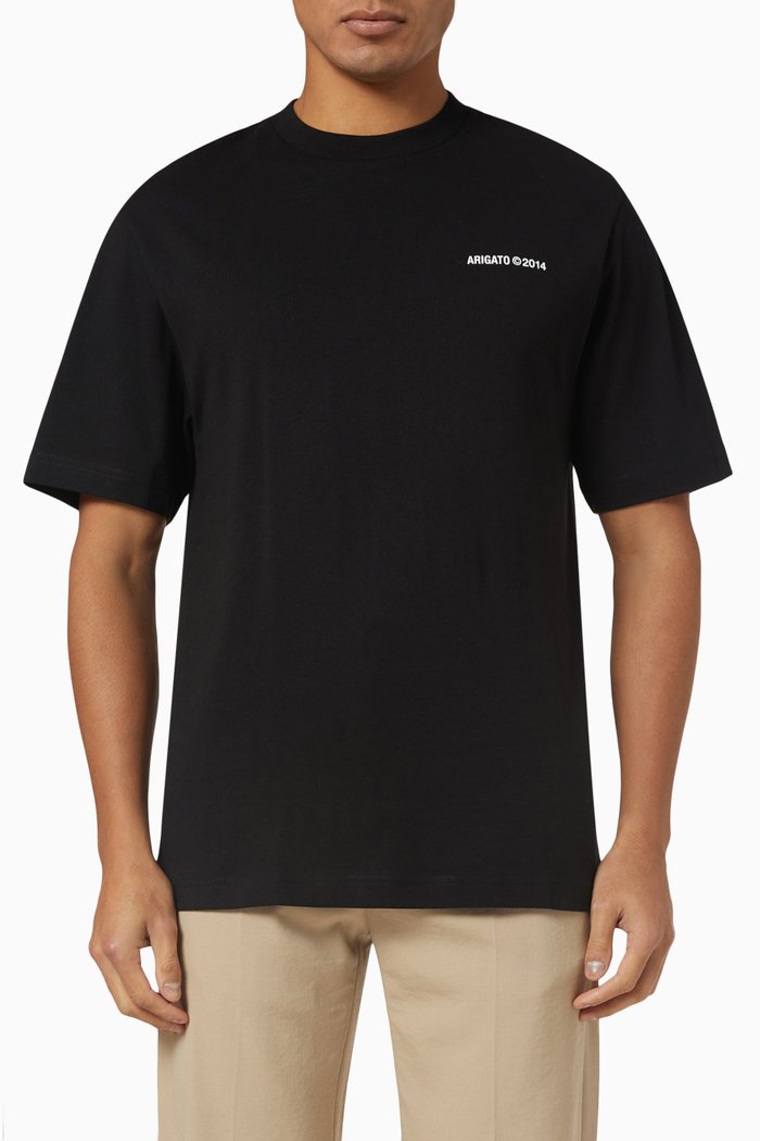 

Monogram T-Shirt in Organic Cotton, Black