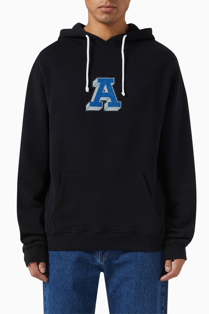 

Muse College A Swarovski-embellished Hoodie in Organic Cotton, Black