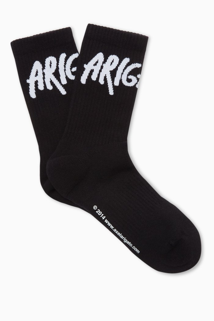 

Tag Tube Socks in Stretch Cotton, Black