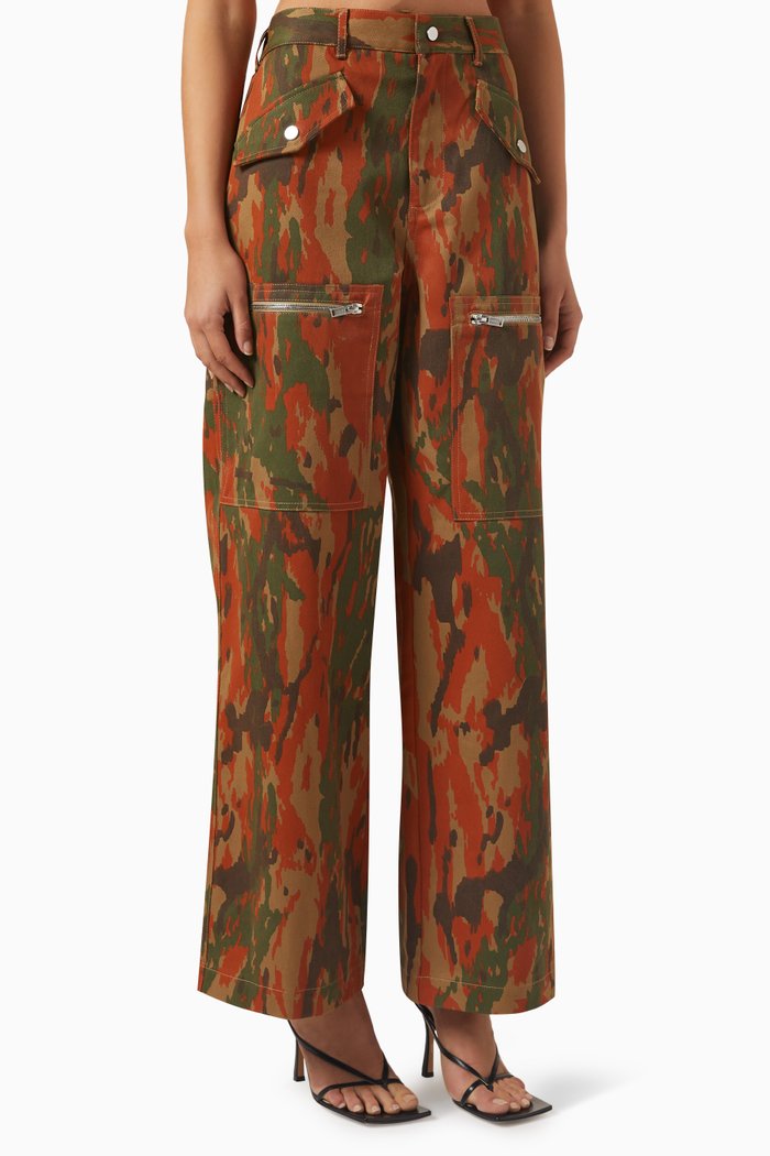 

Slouchy Pocket Pants in Tencel, Multicolour