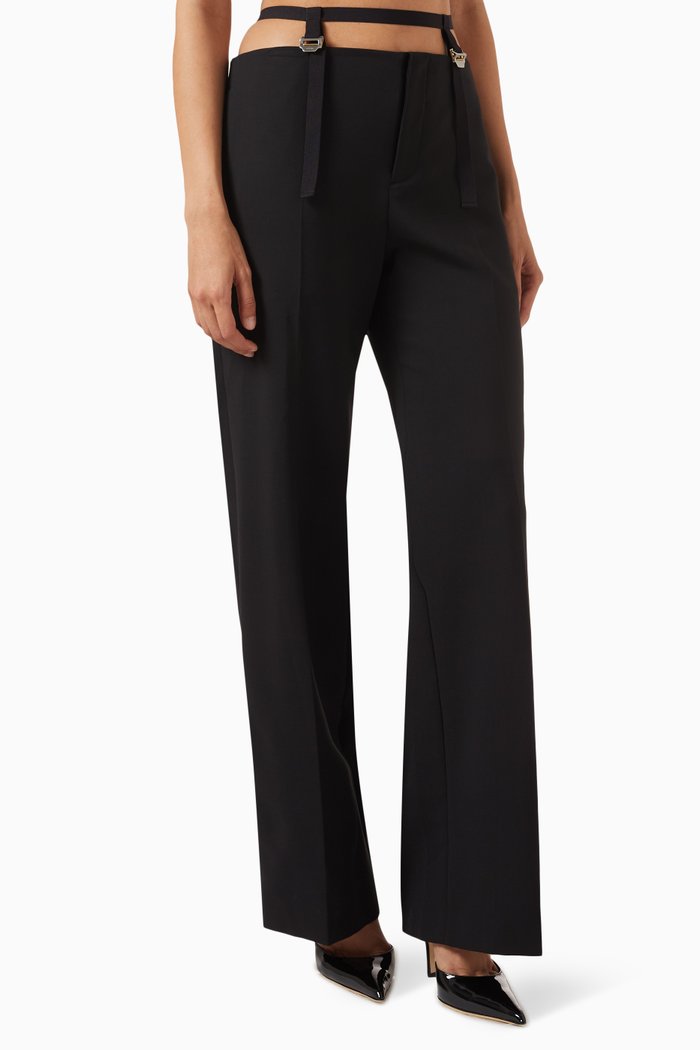 

Safety Harness Pants in Wool-blend, Black