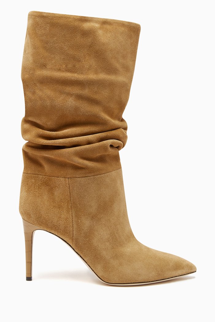 

Slouchy Boots in Suede, Brown