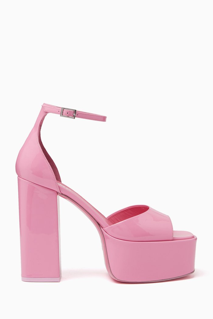

Tatiana 130 Platform Sandals in Patent Leather, Pink