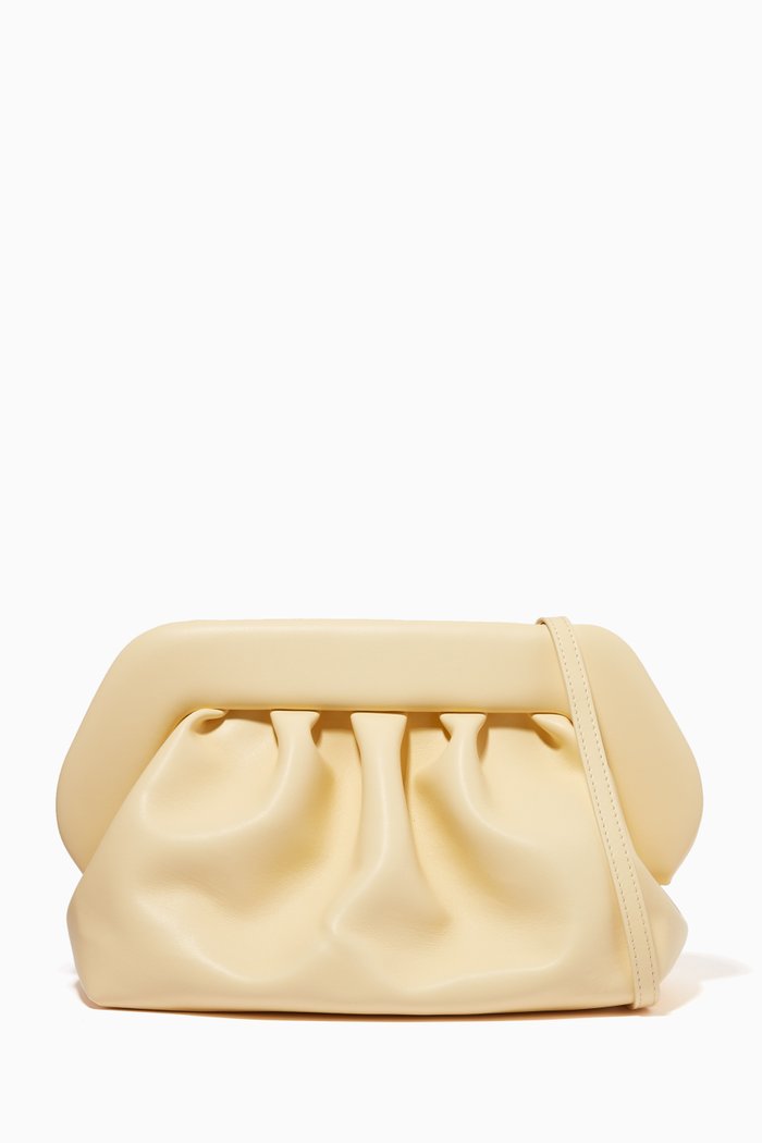 

Bios Clutch Bag in Vegan PU Leather, Neutral