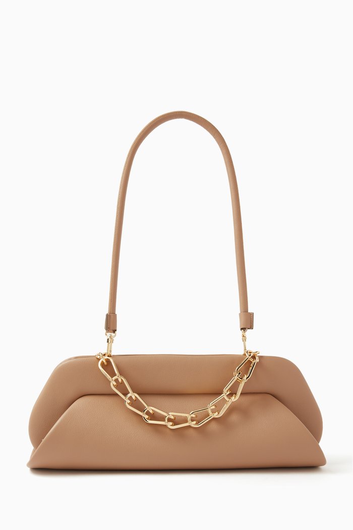 

Dioni Medium Shoulder Bag in Vegan Leather, Neutral