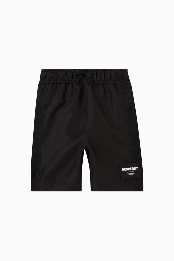

Logo Shorts in Polyester, Black