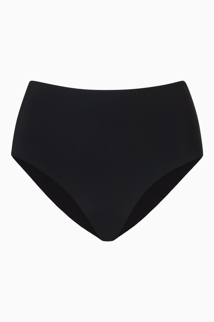 

The High-waist Cheeky Bikini Briefs, Black