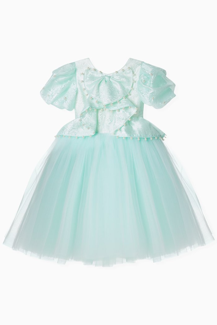 

Brocade Dress in Tulle, Green