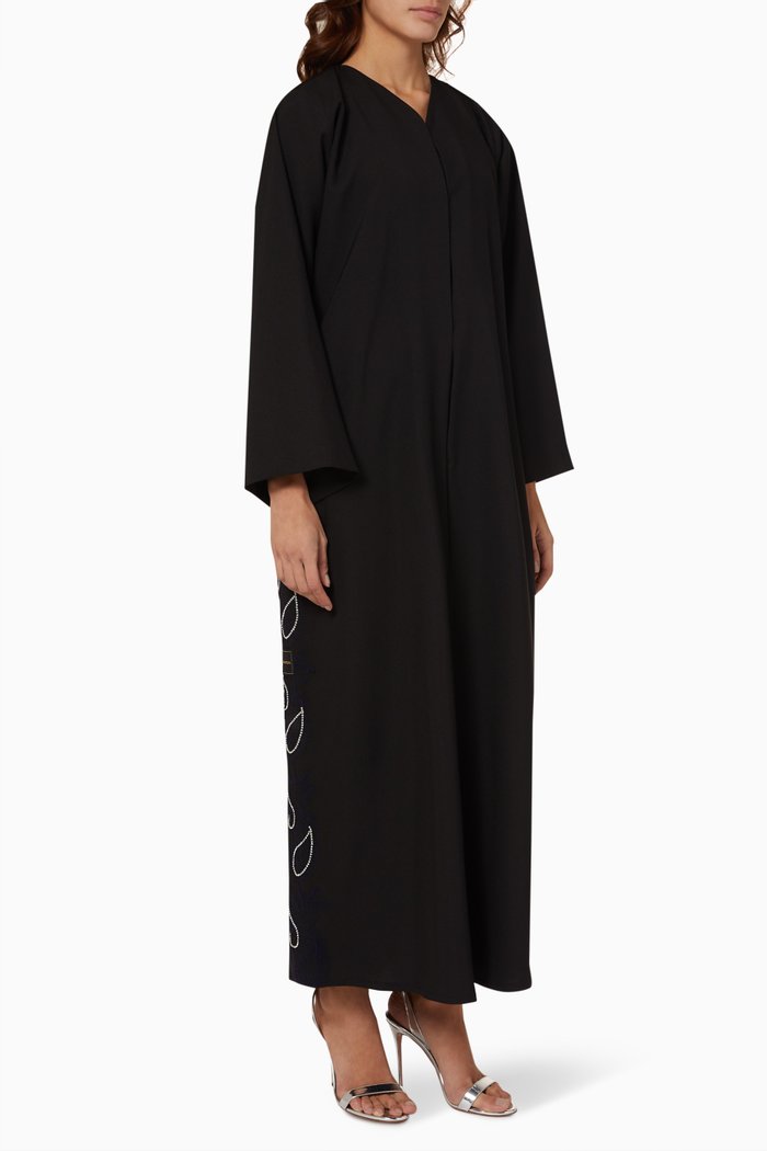 

Embellished Abaya, Black