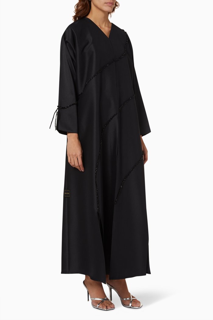 

Embellished Abaya, Black