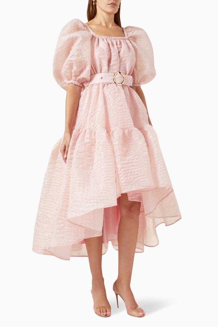 

Voluminous Midi Dress, Pink