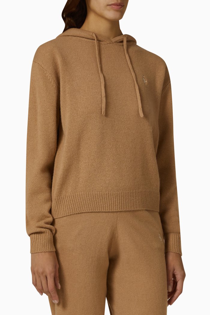 

Iman Hoodie in Cashmere Knit, Neutral