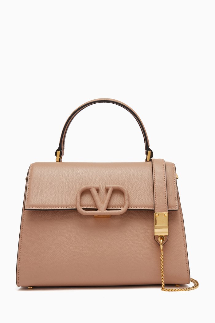 

VSLING Bag in Grainy Calfskin, Pink