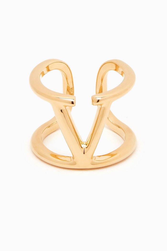 

Valentino Garavani VLOGO Ring in Metal, Gold