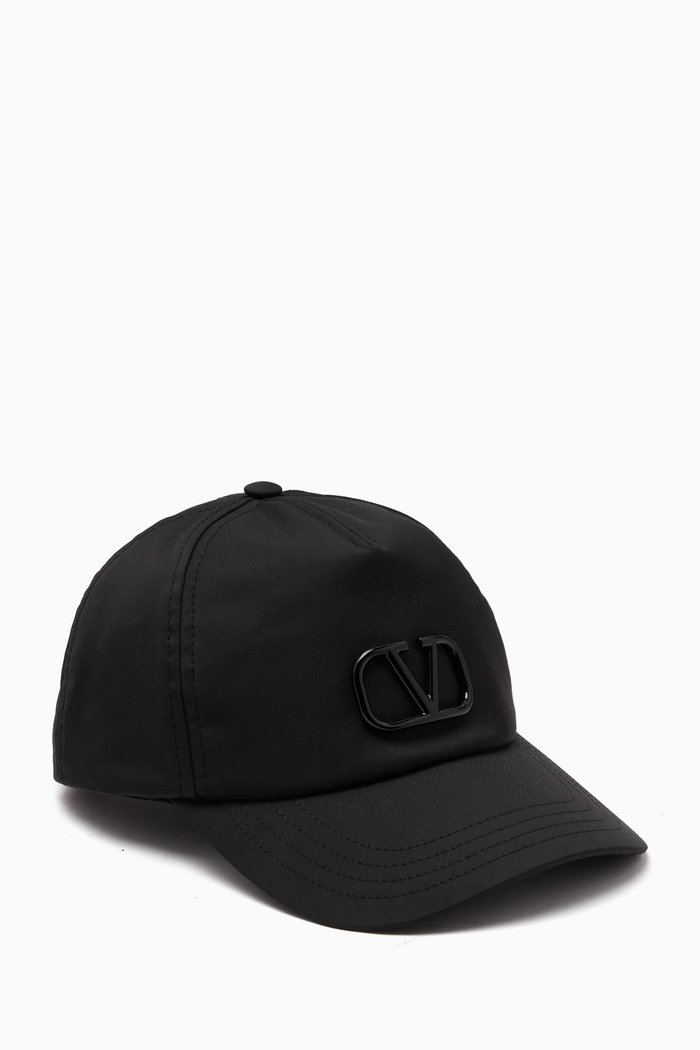 

Valentino Garavani Logo Baseball Cap in Nylon, Black