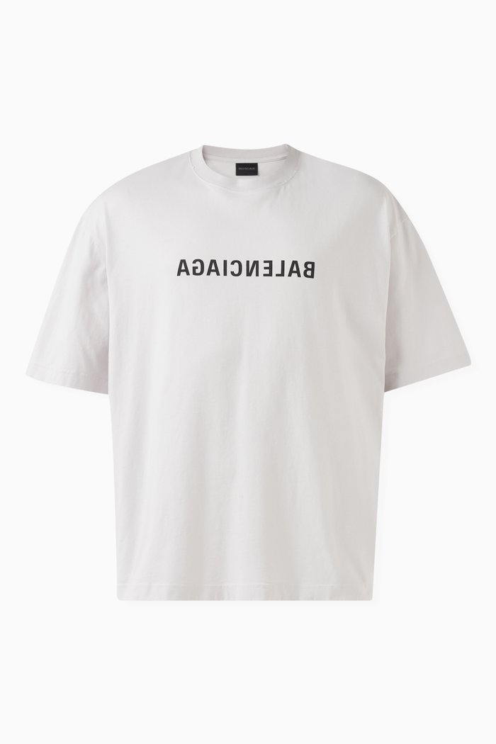 

Mirror Balenciaga T-shirt in Cotton Jersey, Neutral