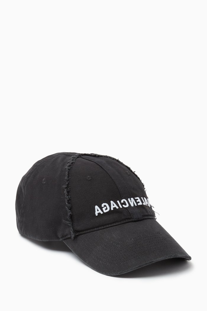 

Mirror Logo Cap in Cotton Drill, Black