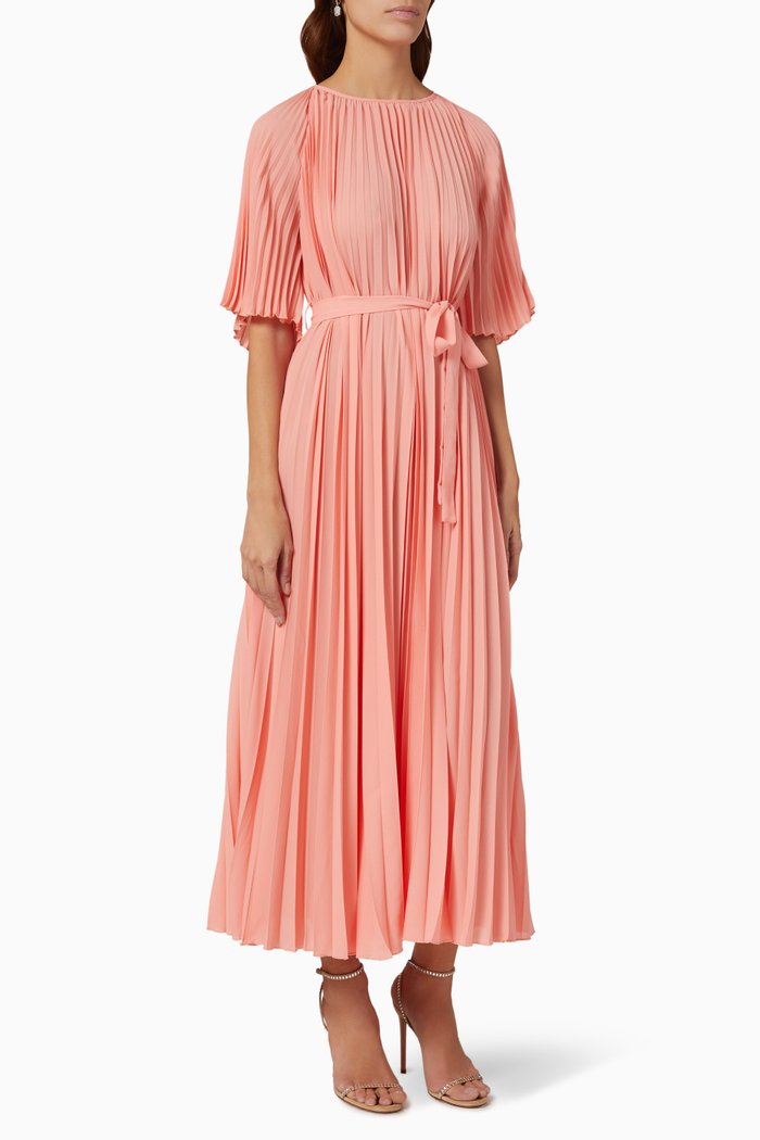 

Ariel Pleated Maxi Dress, Pink
