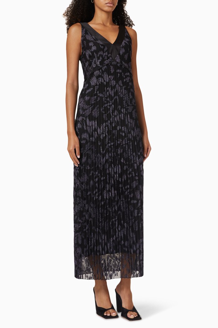 

Butterfly Maxi Dress in Lace, Black