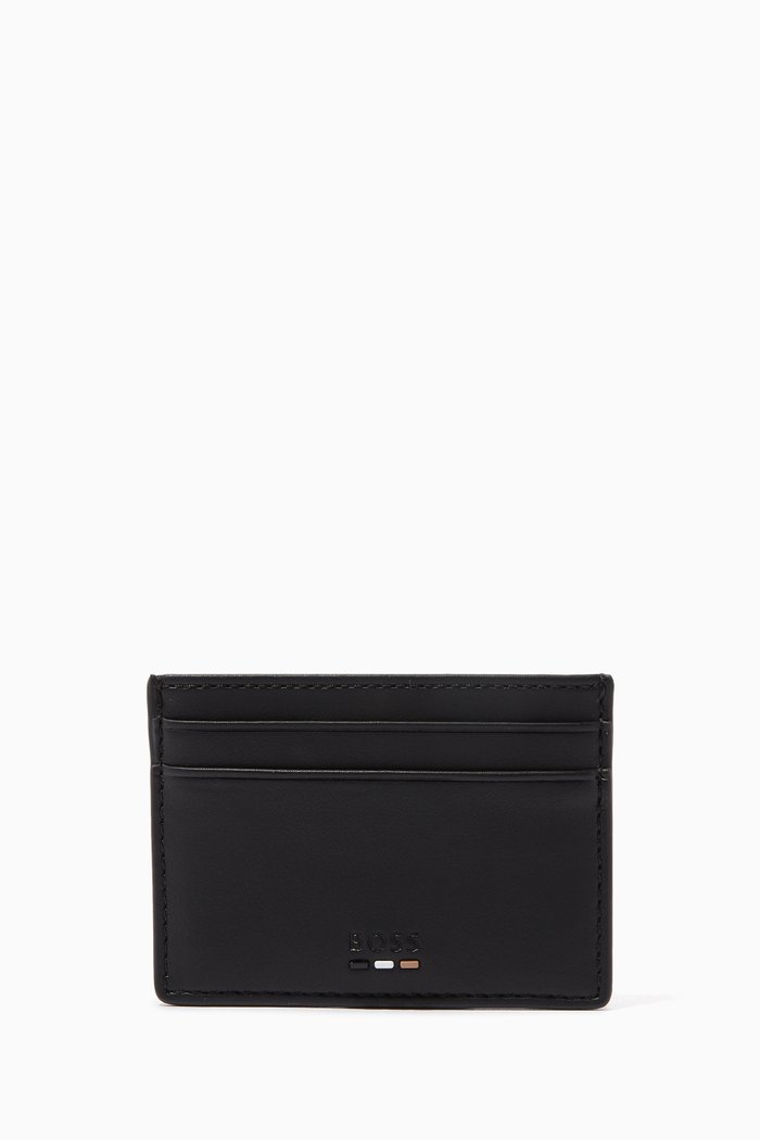 

Ray Card Case in Leather, Black