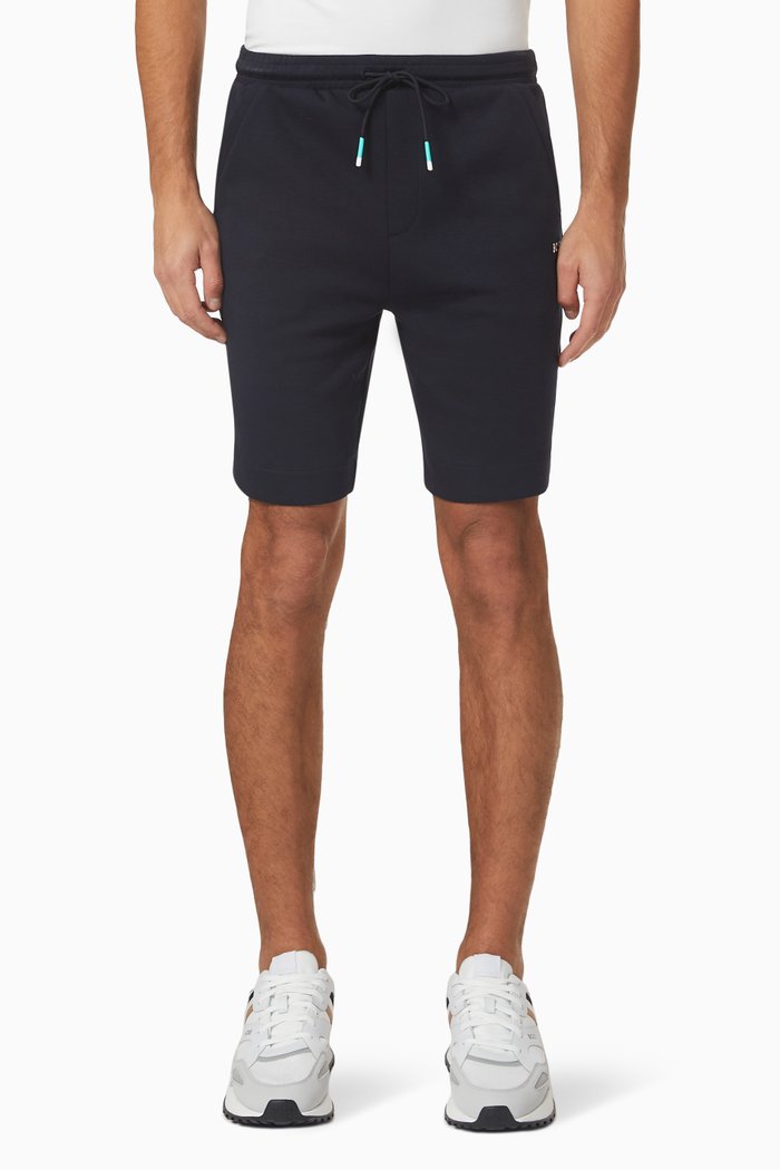 

Logo Shorts in Cotton Blend, Blue