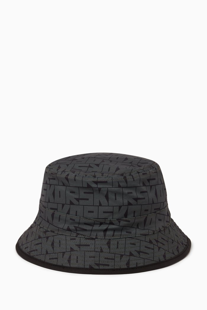 

Cube Logo Bucket Hat in Nylon, Black