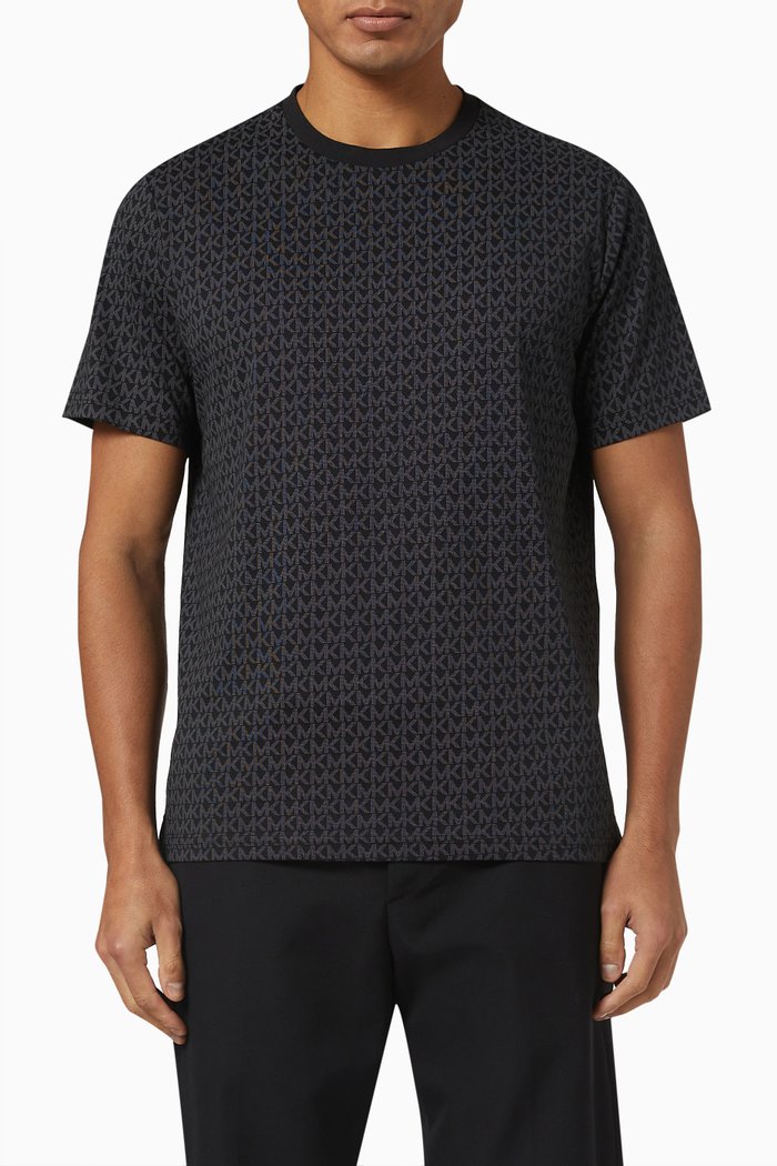 

Signature T-shirt in Cotton, Black