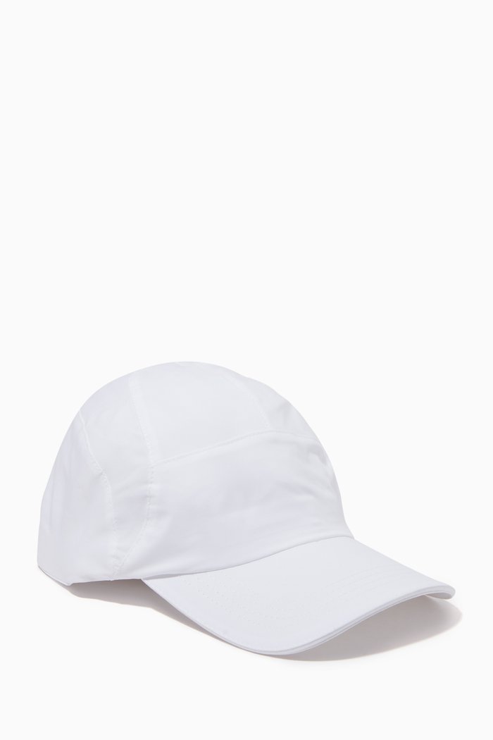 

Logo Flag Baseball Cap in Nylon, White