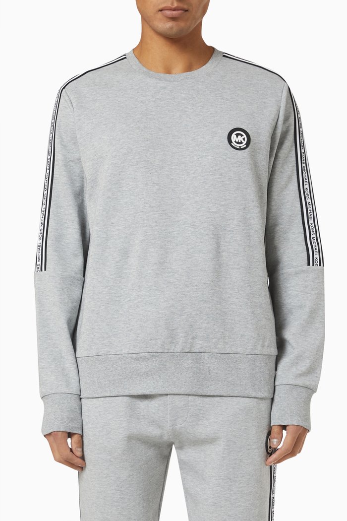 

Sweatshirt in Cotton Blend, Grey