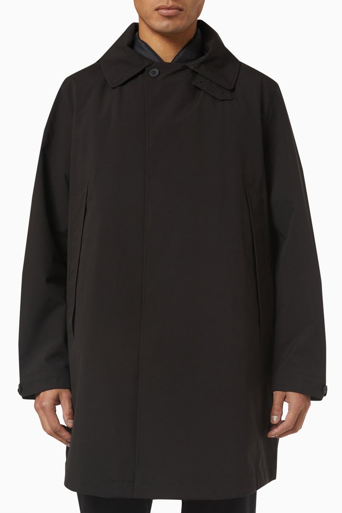 

3-in-1 Coat in Tech-blend Fabric, Black