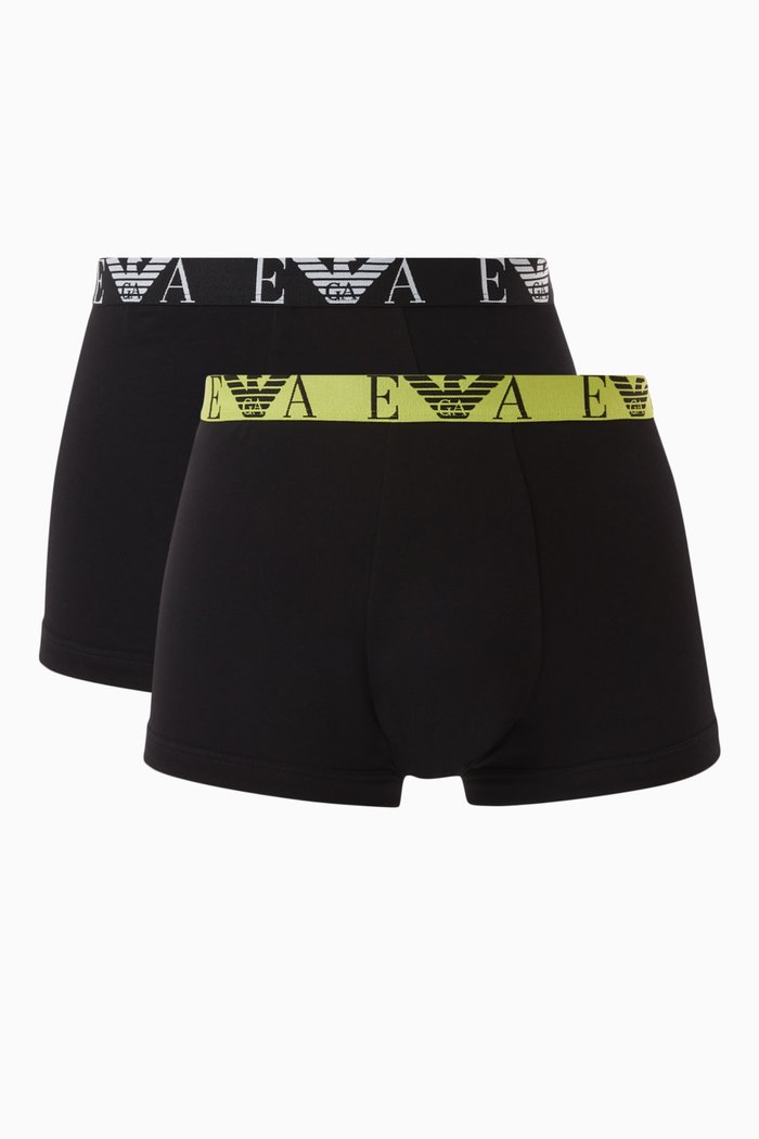 

Logo Trunks in Cotton Stretch, Set of 2, Black