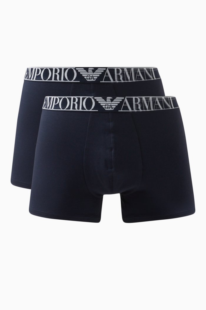 

Endurance Boxers in Cotton Jersey, Set of 2, Blue