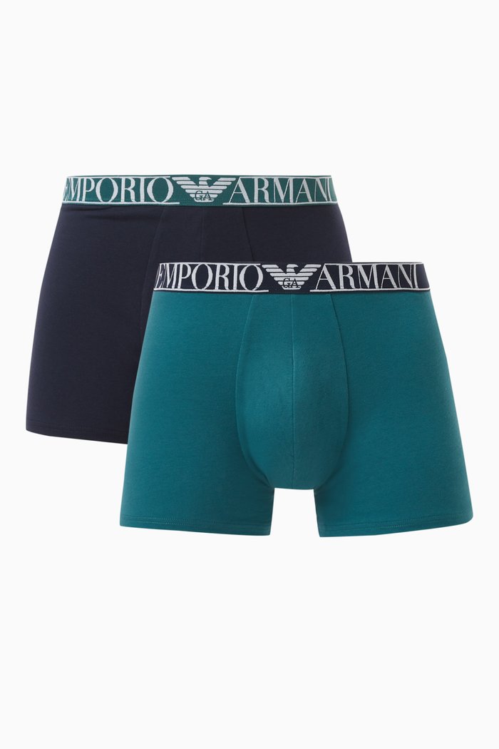 

Endurance Boxers in Cotton Jersey, Set of 2, Blue