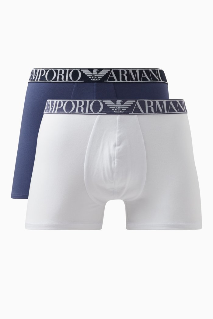 

Endurance Boxers in Cotton Jersey, Set of 2, White