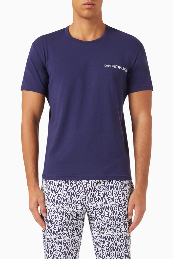 

Logo T-shirt Set in Cotton Jersey, Set of 2, White