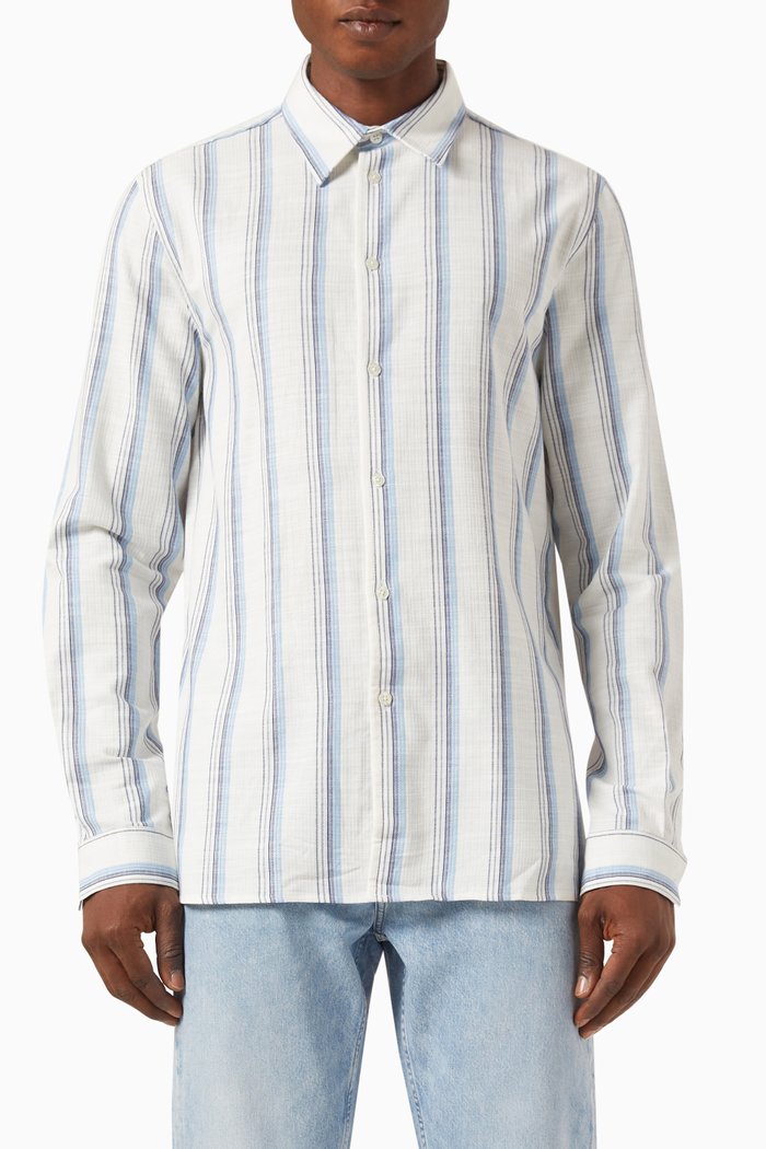 

Liam FX Shirt in Cotton, Blue