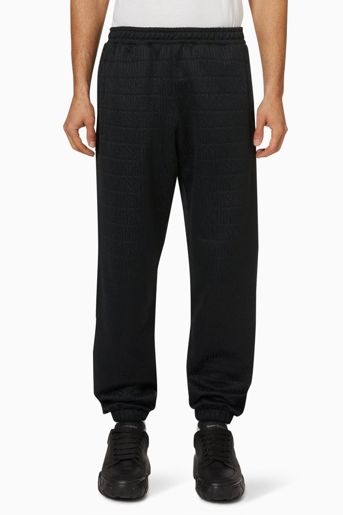 

Logo Joggers in Fleece, Black