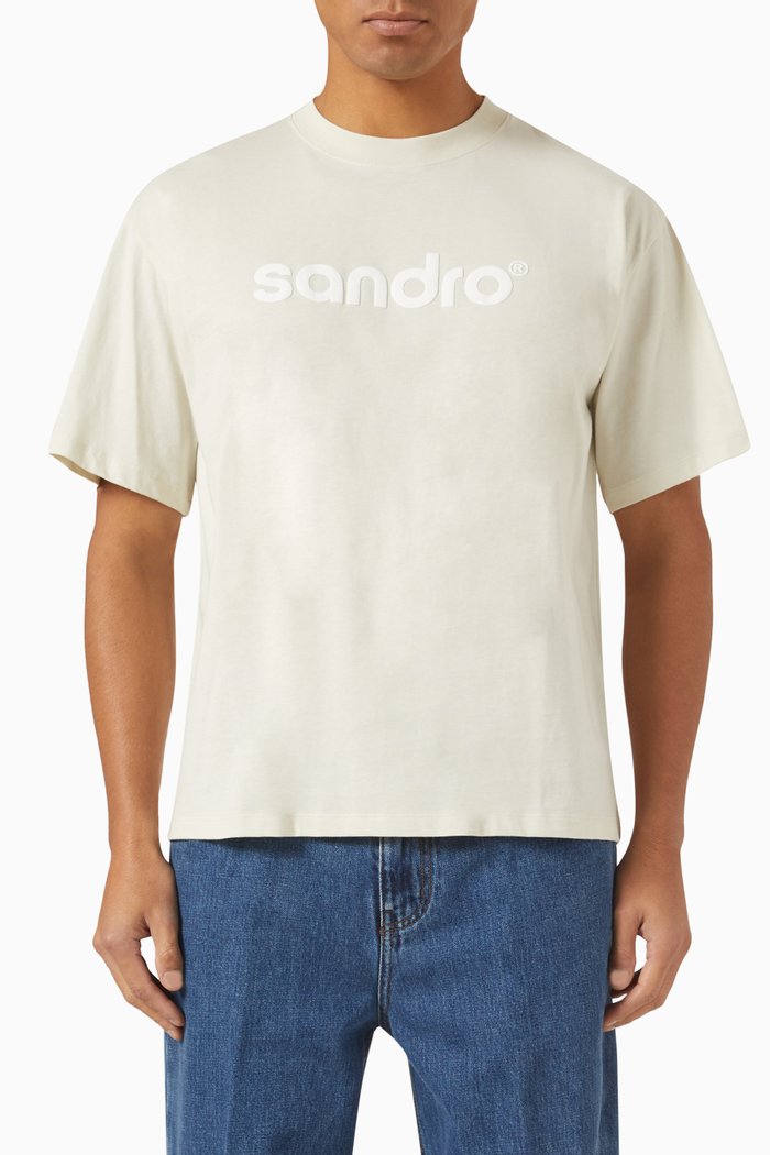 

Logo T-shirt in Cotton, Grey