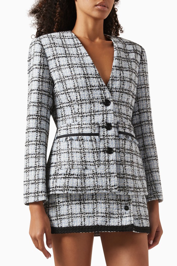 

Vizuli Jacket in Tweed, Blue
