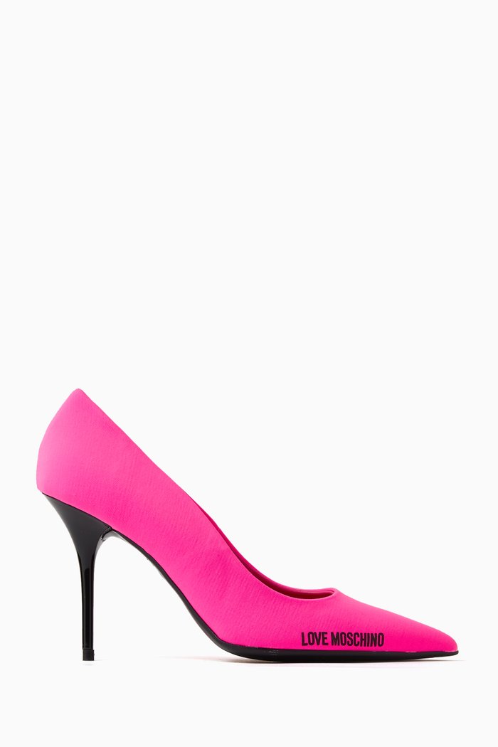 

Logo 95 Pumps in Smooth Leather, Pink