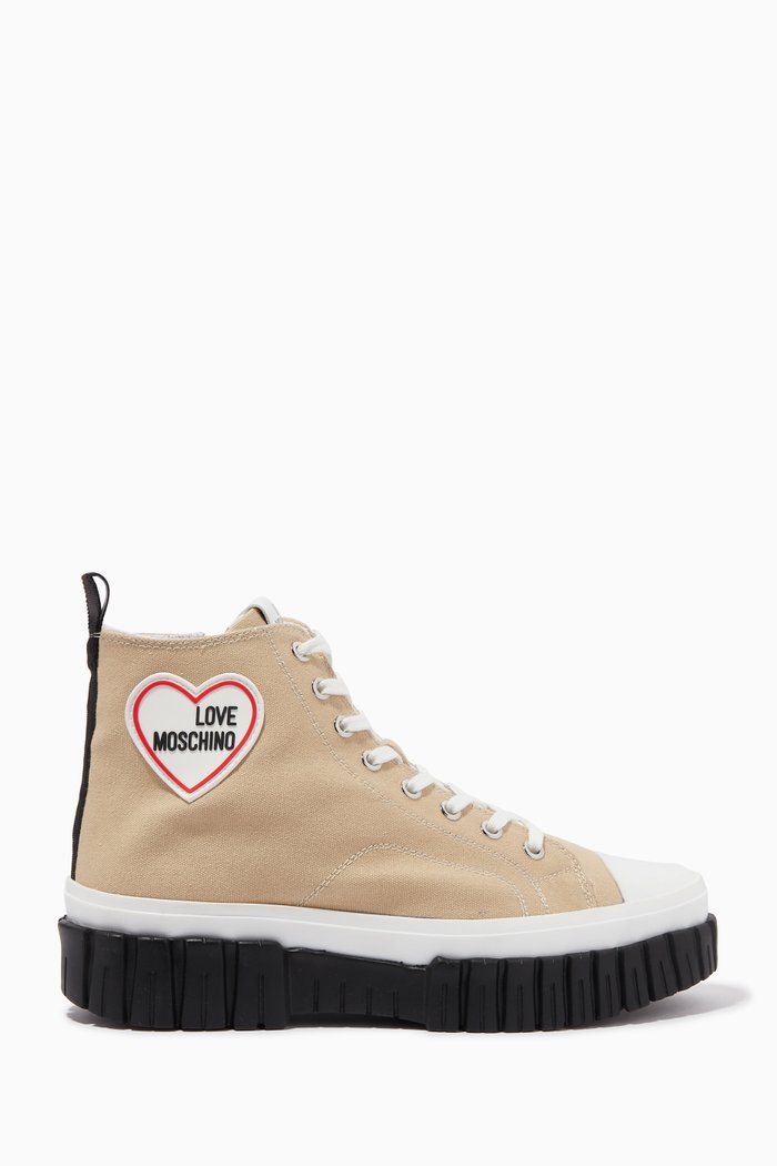 

Lovely Love High-top Sneakers in Canvas, Neutral