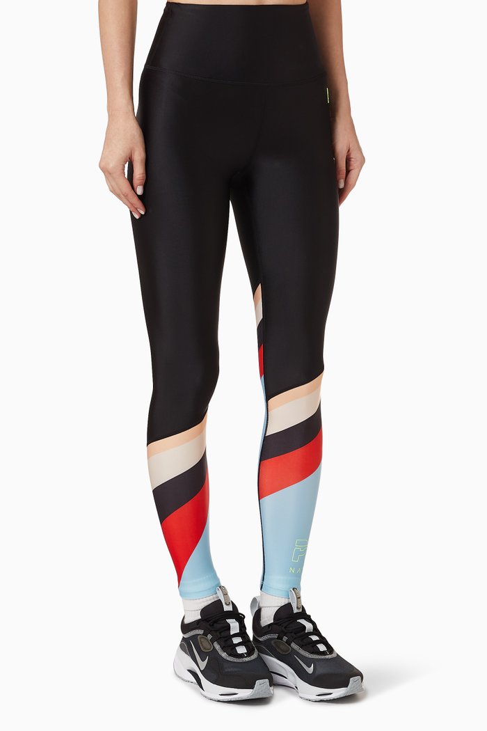 

Roll Shot Leggings in Recycled Fabric, Black