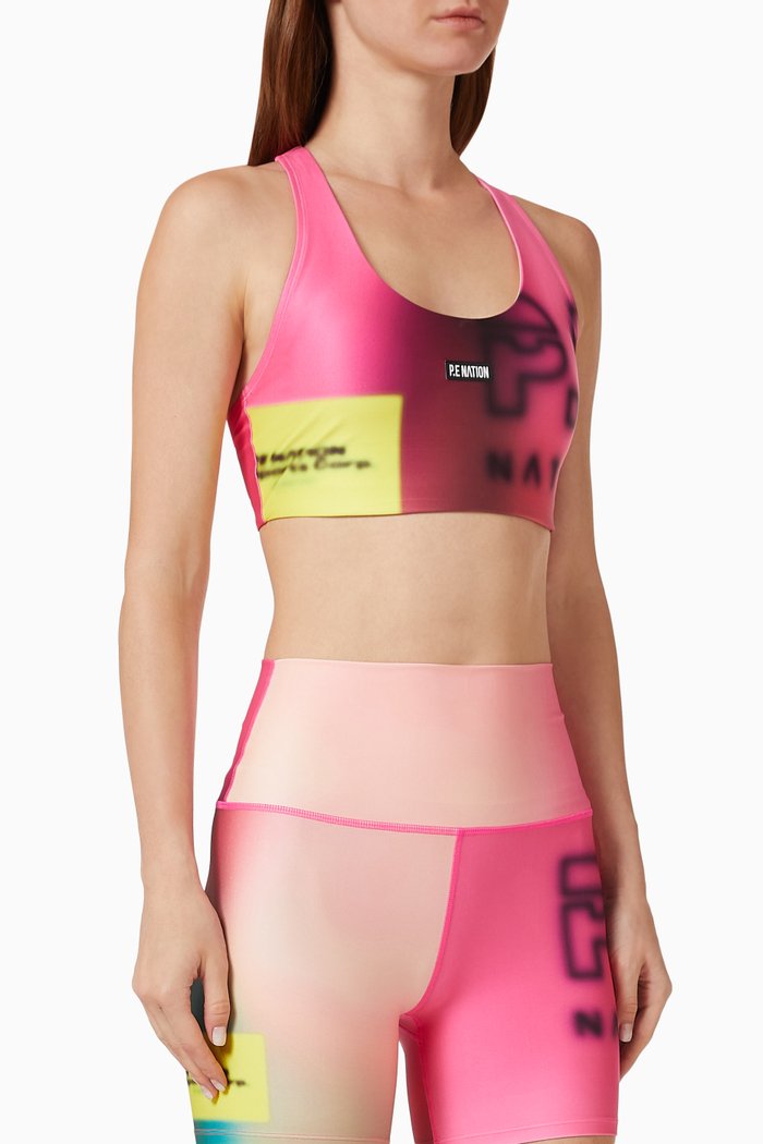 

Immersion Sports Bra in Recycled Fabric, Multicolour