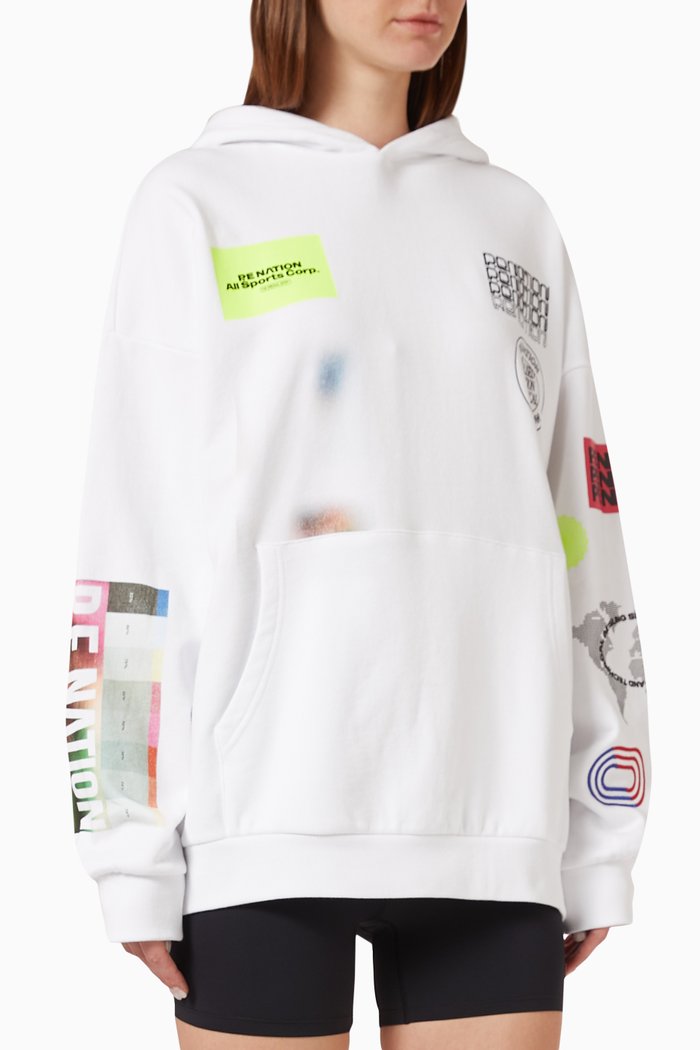 

Circuit Hoodie in Organic Cotton French Terry, White