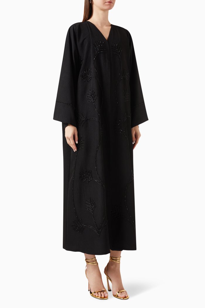 

Embellished Abaya, Black