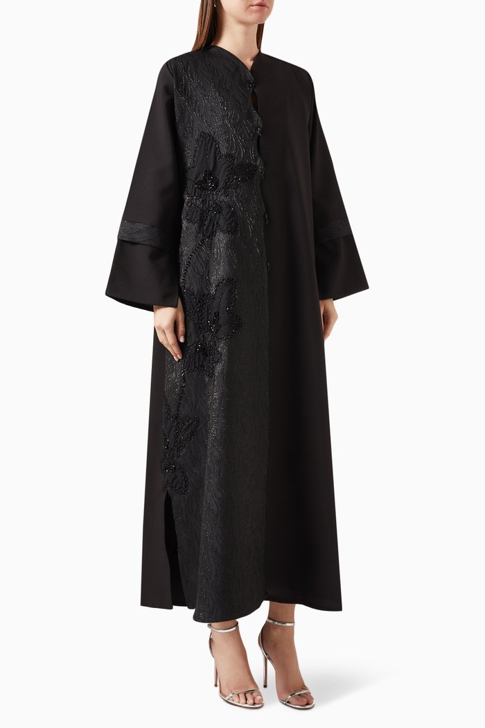 

Embroidered Abaya, Black