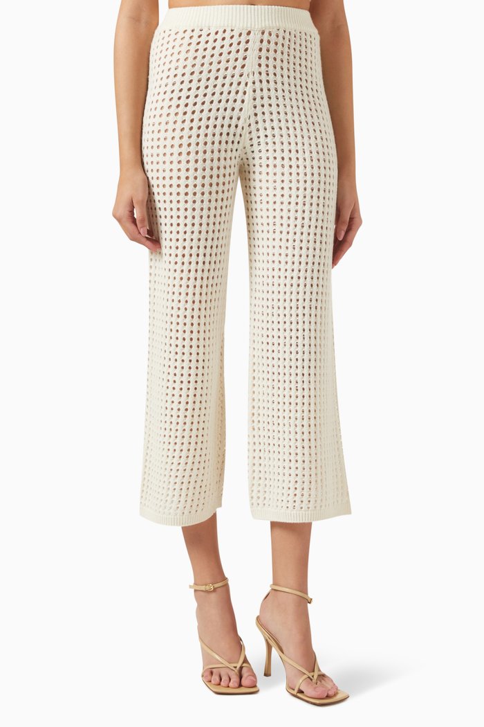 

Crochet Pants in Knit, Neutral