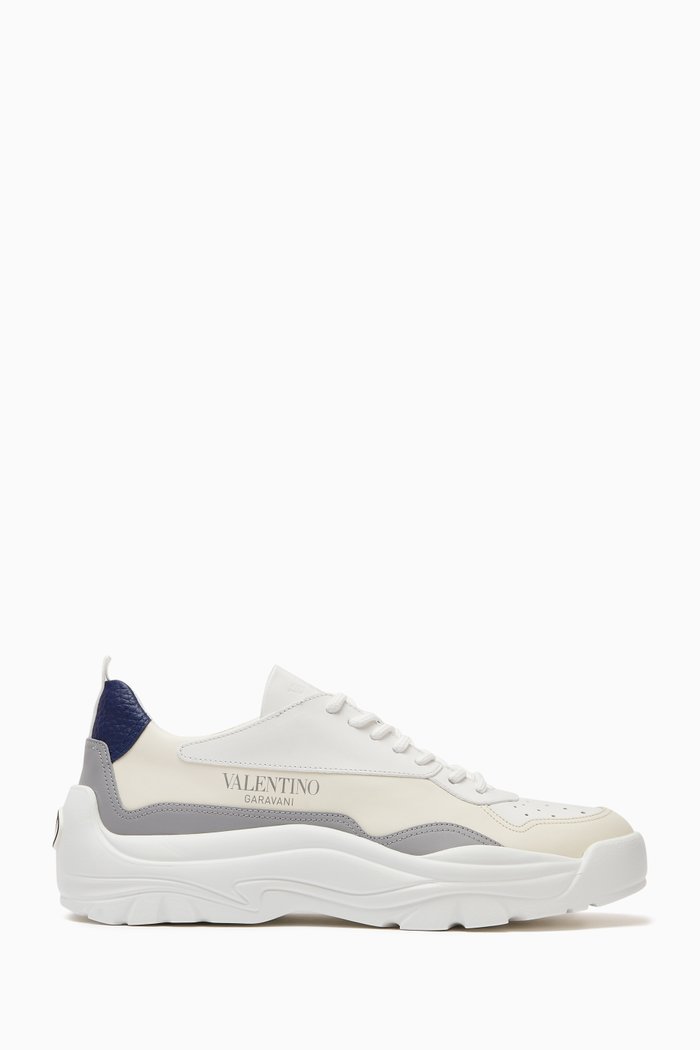 

Valentino Garavani Gumboy Sneakers in Calfskin, Neutral
